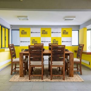 Wooden 6 Seater Dinning Table Set - Code: 74