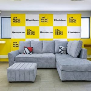 5 Seater Fabric L-Shaped Sofa - Code LPPF081