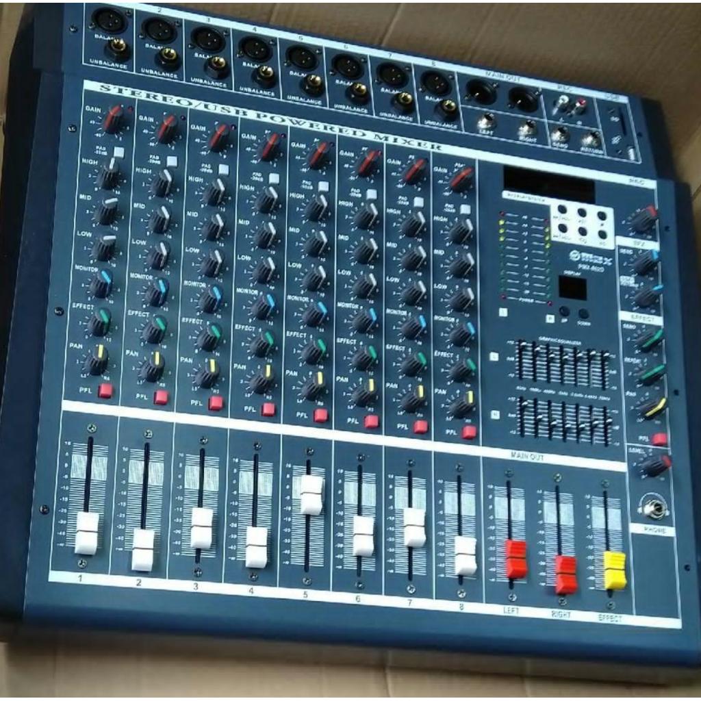 Max Powered Audio Mixer 8 Channel Lipa pole pole by