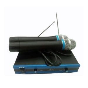BNK BK-701 VHF Dual Wireless Microphone System with LCD Display and Long-Range Reception