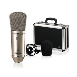 Behringer B-1 Gold-Sputtered Large-Diaphragm Studio Condenser Microphone with Shockmount & Aluminum Case