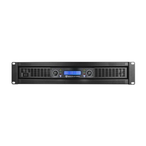 Rockville RPA16 Professional 2-Channel 16000W Peak Power Amplifier – DJ, PA, and Club Use