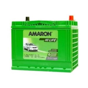 Amaron Hi-Life NS70R 95D26R 12 V 65 Ah 600 CCA Maintenance-Free Car Battery