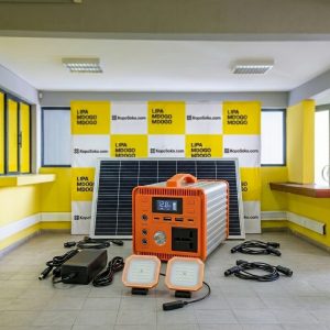 300W Solar Energy Storage System with Bulbs – Powers TV, Subwoofer, Laptop & Phones