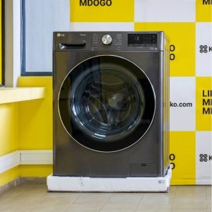 LG 12Kg Front Load Washing Machine – Black Steel