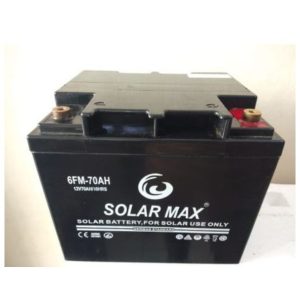 Solarmax 70Ah 12V Deep Cycle Solar Battery – Black